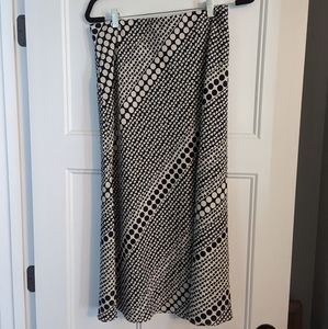 Loft Polka Dot Midi Skirt NWT